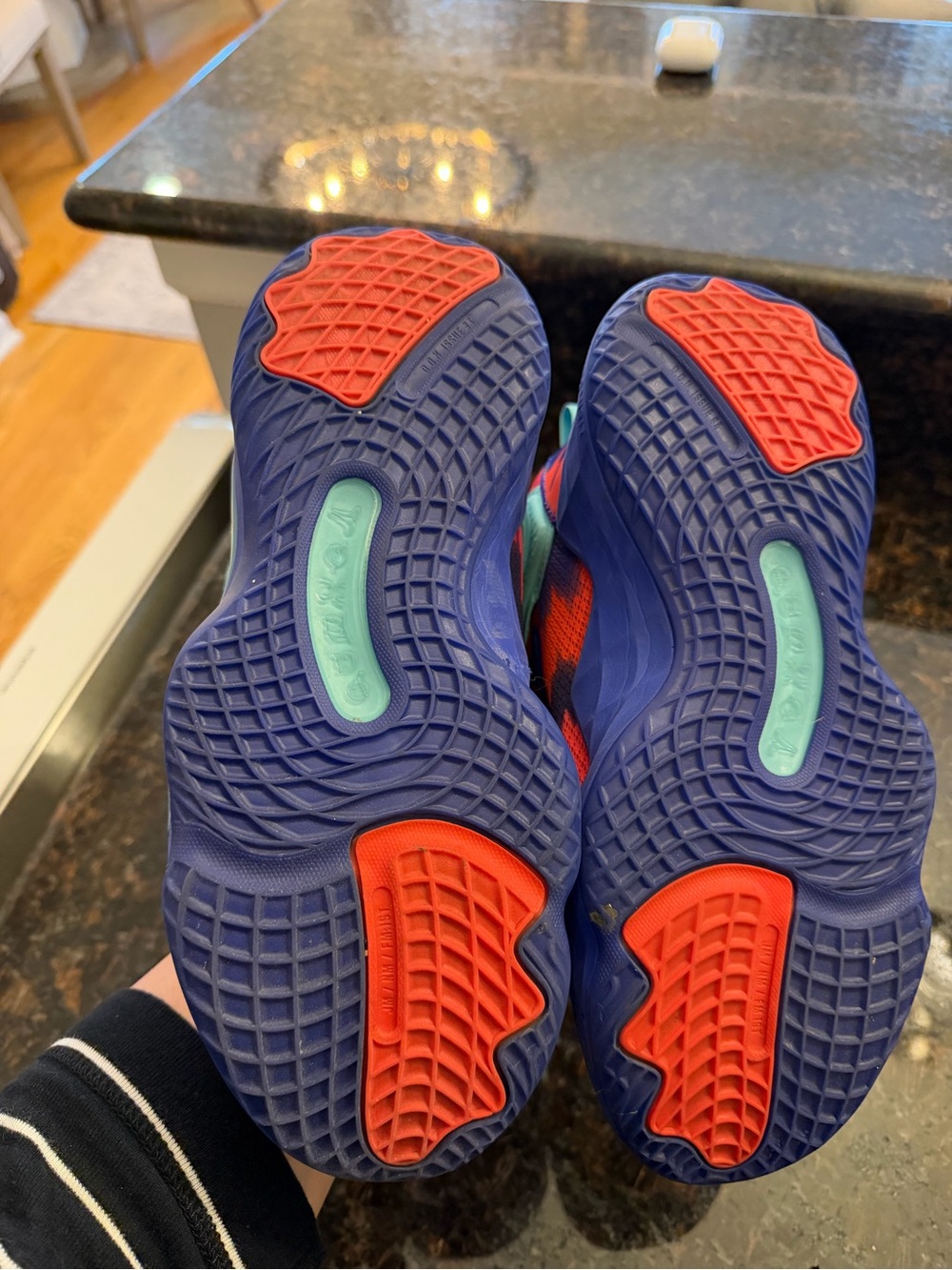 adidas Kids Slip-On Sneakers in Red, Purple & Mint - Picture 5 of 8